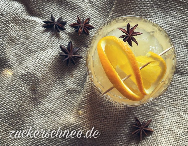 Aperitif für Weihnachten (Rezept) » fruchtig winterlicher Cocktail