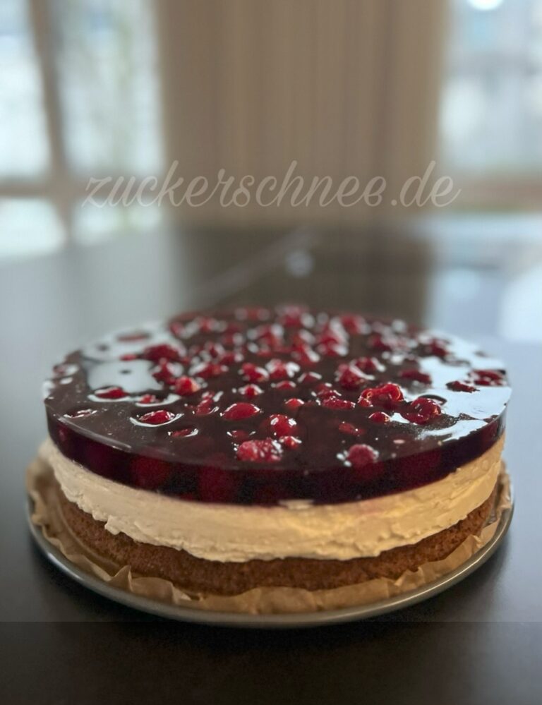 Himbeer-Mascarpone-Torte ohne Gelatine