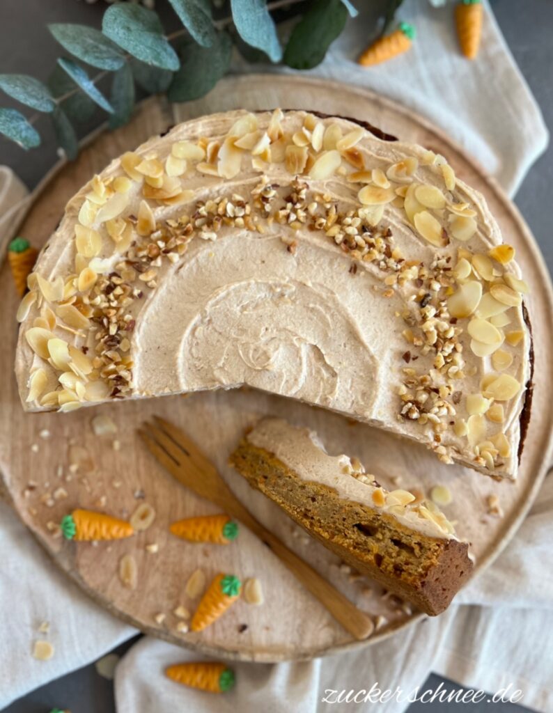 Karottenkuchen ohne Zucker