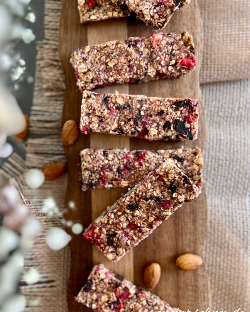 Vegane Müsliriegel selber machen ohne backen 