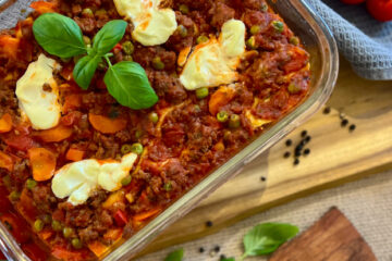 Lasagne ohne Bechamel Kaese