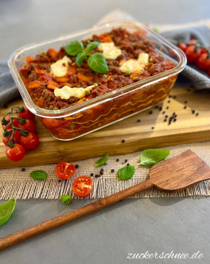 Lasagne ohne Kaese