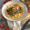 Pasta mit Spinat Sahne Soße