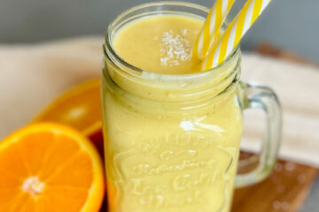 Protein Shake ohne Proteinpulver Kokos Orange