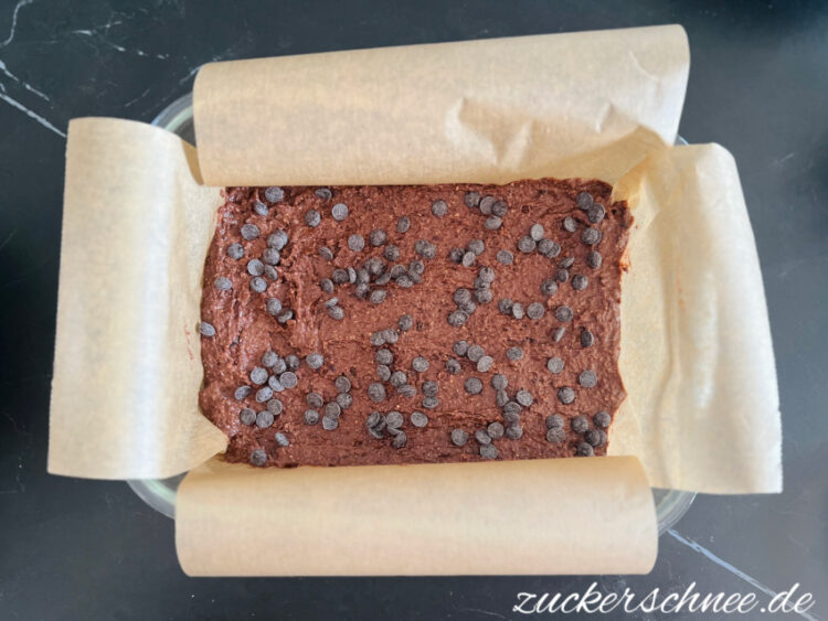 Zubereitung Bohnen Brownies