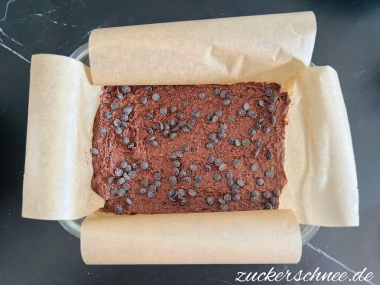 Zubereitung Bohnen Brownies