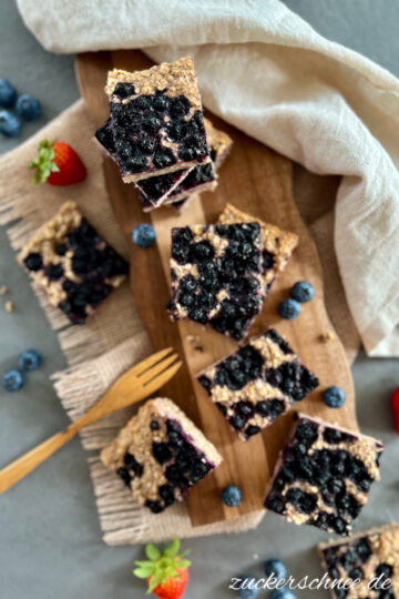 Baked Oats Riegel ohne Zucker