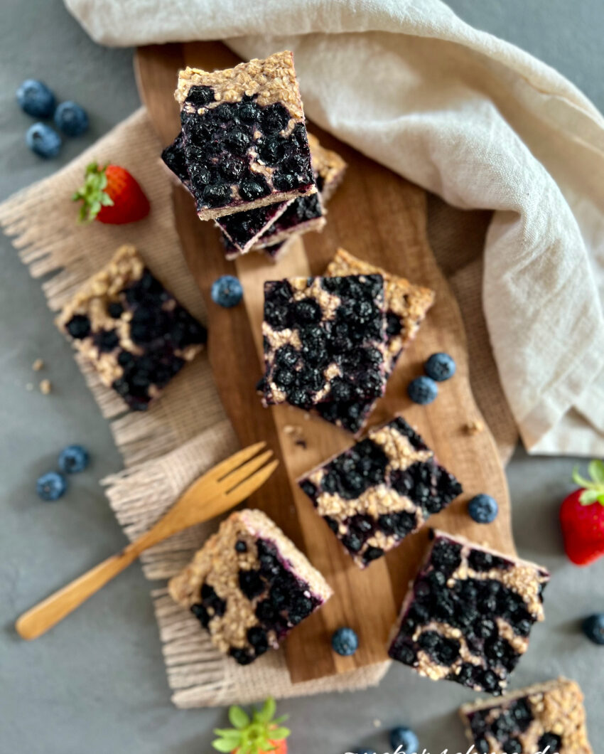 Baked Oats Riegel ohne Zucker