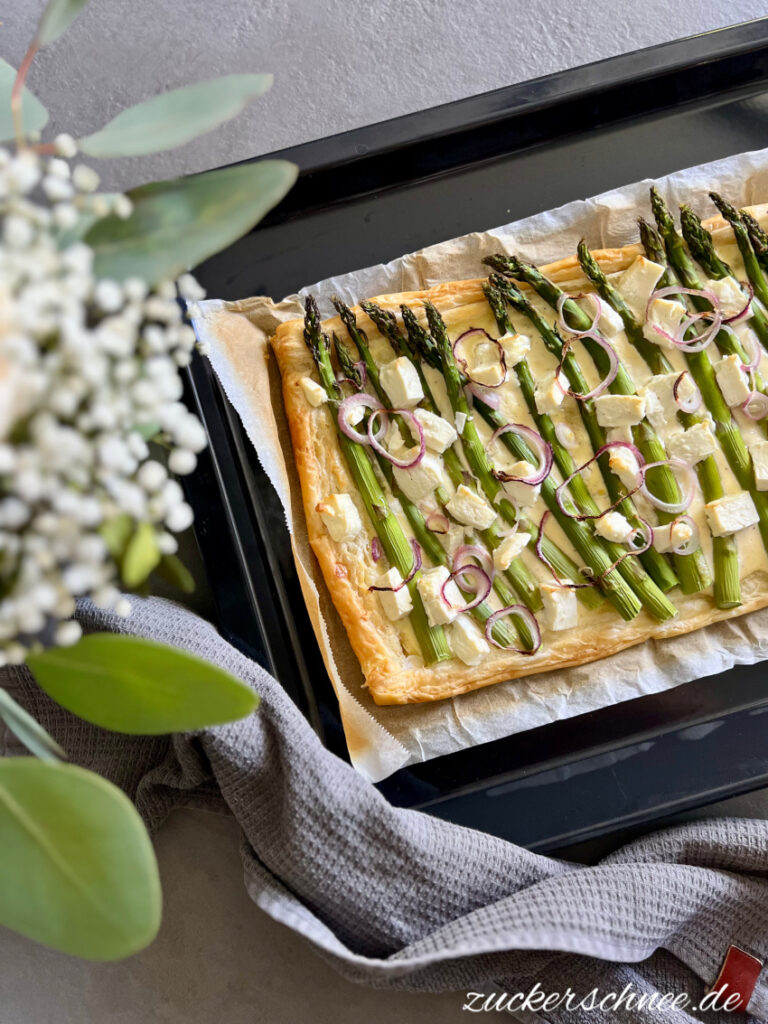 Spargel Tarte mit grünem Spargel Rezept